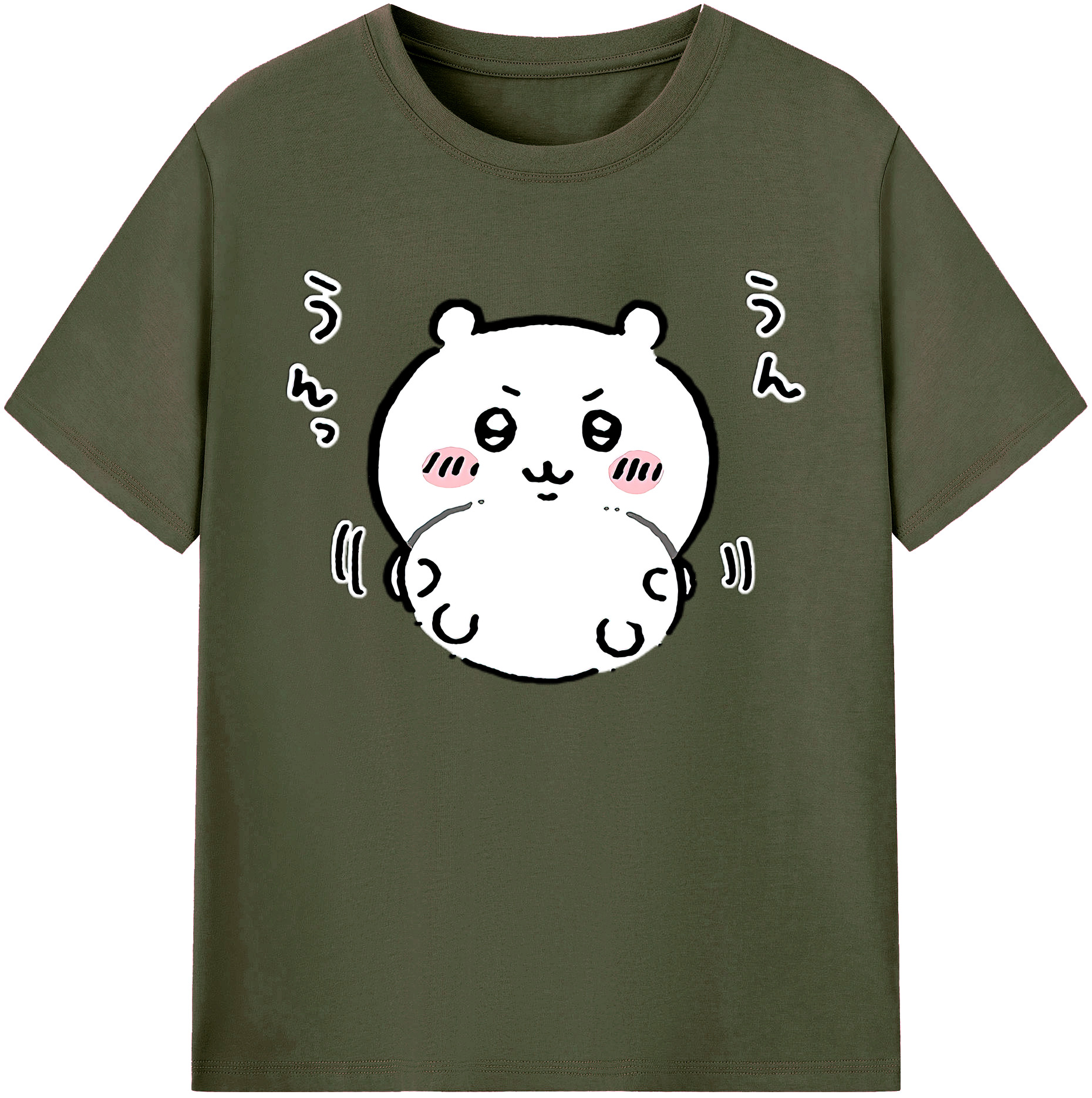 （画像用） ちいかわ ちいかわ Chii-kawa chiikawa 綿100％ メンズ半袖Tシャツ｜肌触りやわらか＆通気性
